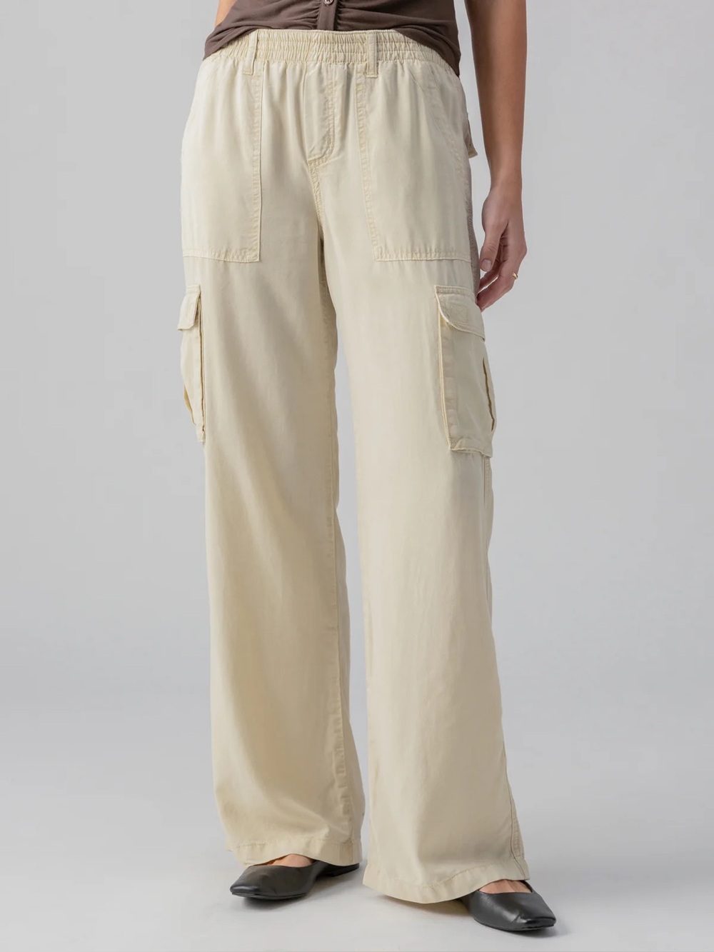 Sanctuary Relaxed Re-Issue Cargo Pants in BirchL Size L
